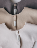 Blomst Bib 3-pakning - krem/sand/brun