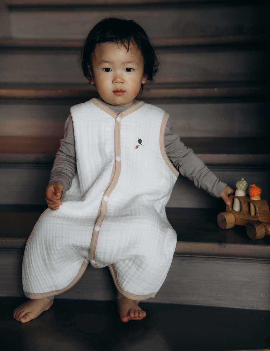 Sovepose MiniMove - bomull krem