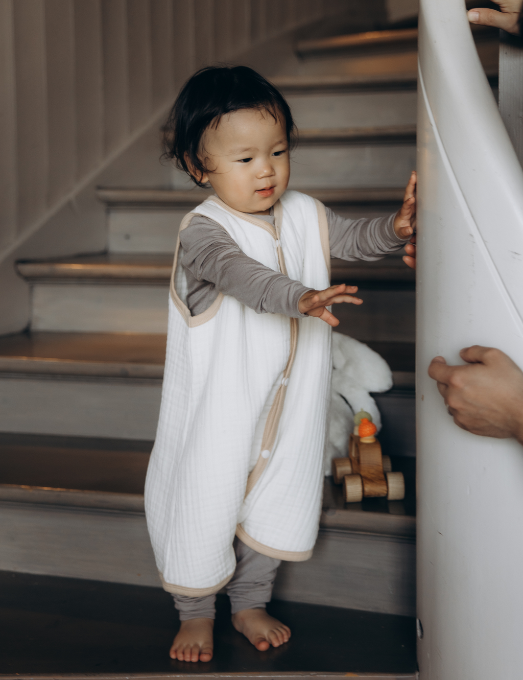 Sovepose MiniMove - bomull krem