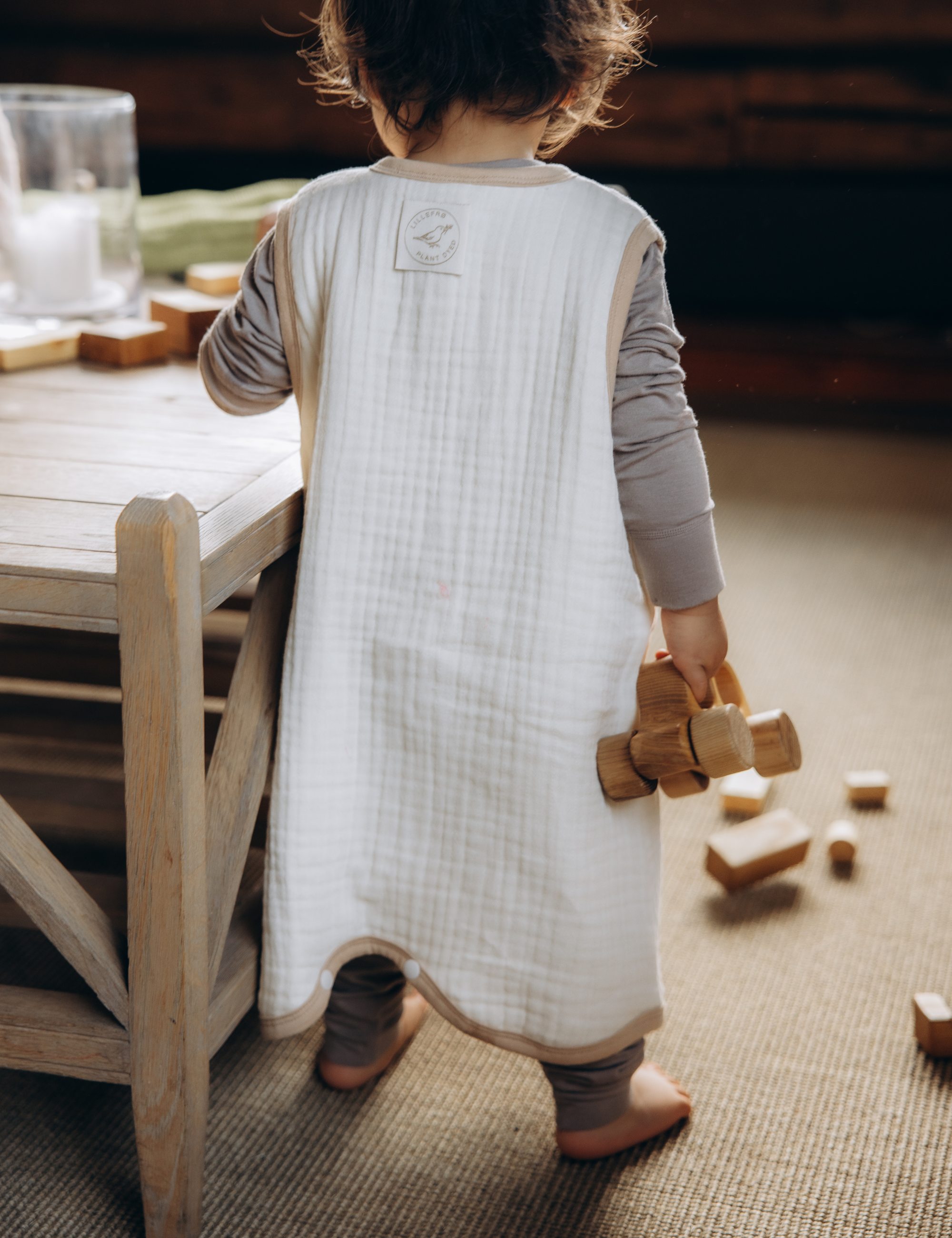 Sovepose MiniMove - bomull krem