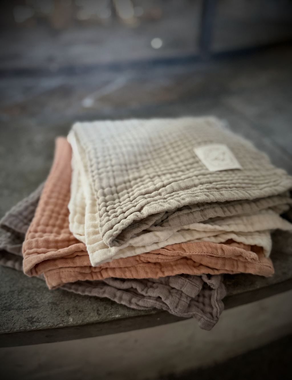 Små Square muslin 2-pakning