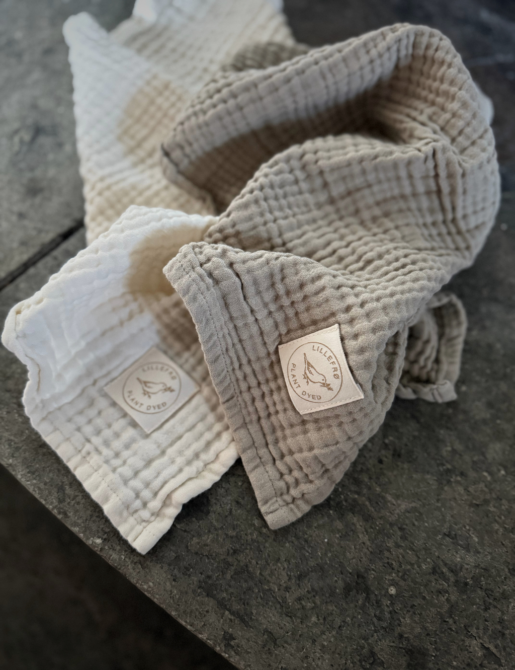 Små Square muslin 2-pakning