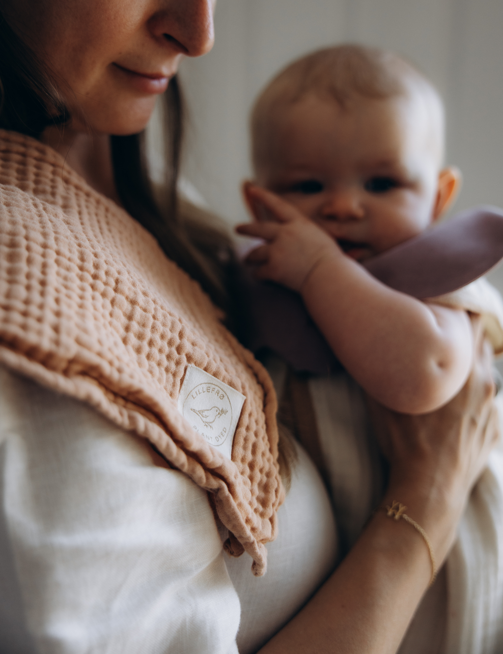 Små Square muslin 2-pakning