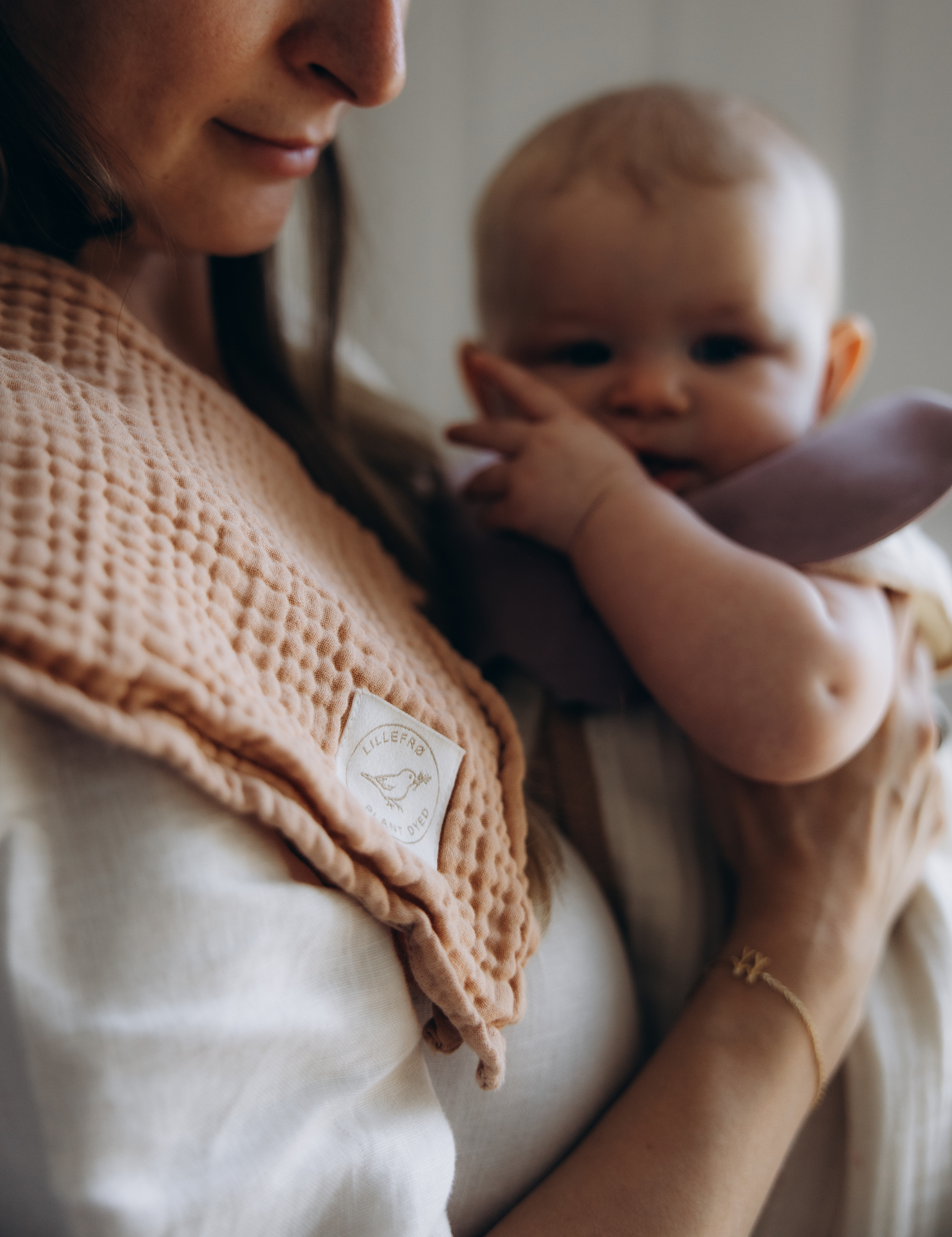 Små Square muslin 2-pakning